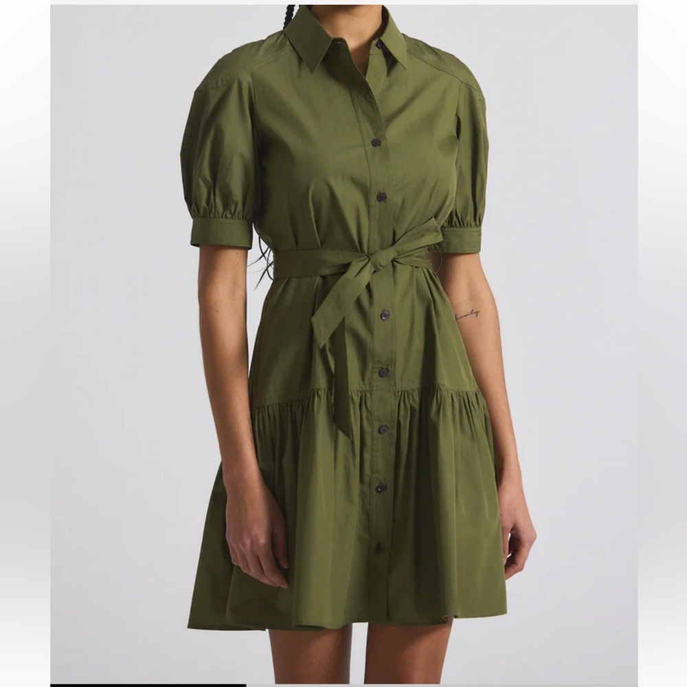 NWT 10 Crosby Derek Lam Luma A-Line Shirt Dress - Picture 3 of 10